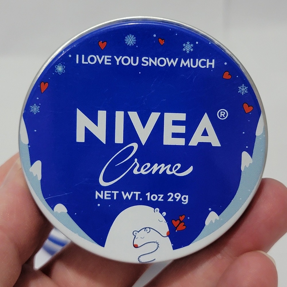 Nivea Creme 1oz Travel Tins Set of 3 Winter Holiday Edition Polar Bear Penguin
